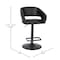 Flash Furniture Black Vinyl Adjustable Height Barstool CH-122070-BKBK-GG - alternate 9
